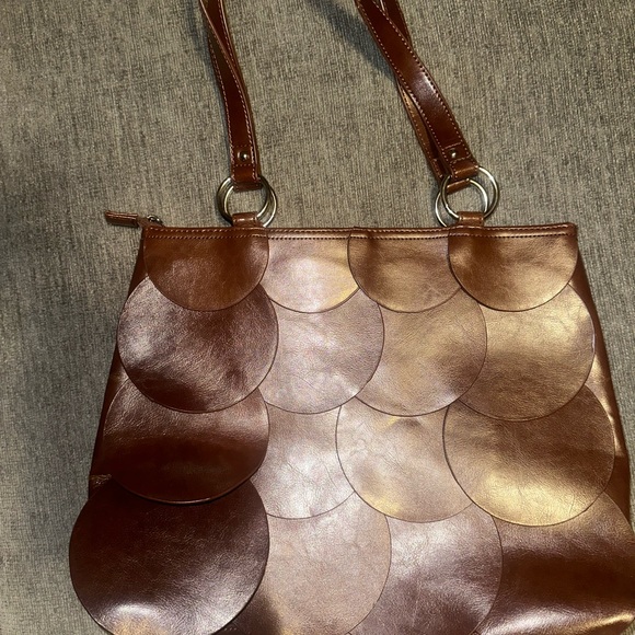 Gucci fish scale brown leather purse - Picture 4 of 9